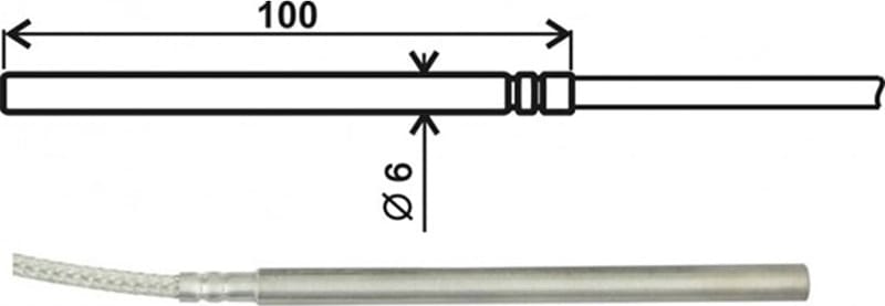 Comet SN141 - Temperature Probe Pt1000TR050/0, 10m Cable