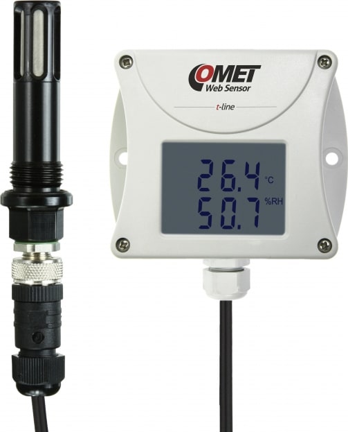 Comet T3511P - Compressed Air Remote Thermometer Hygrometer with Ethernet Interface