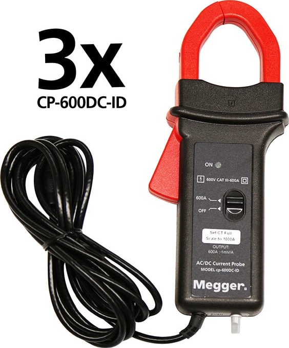 Megger CP-600DC-ID-KIT - Hall Effect Current Clamp, Set of 3