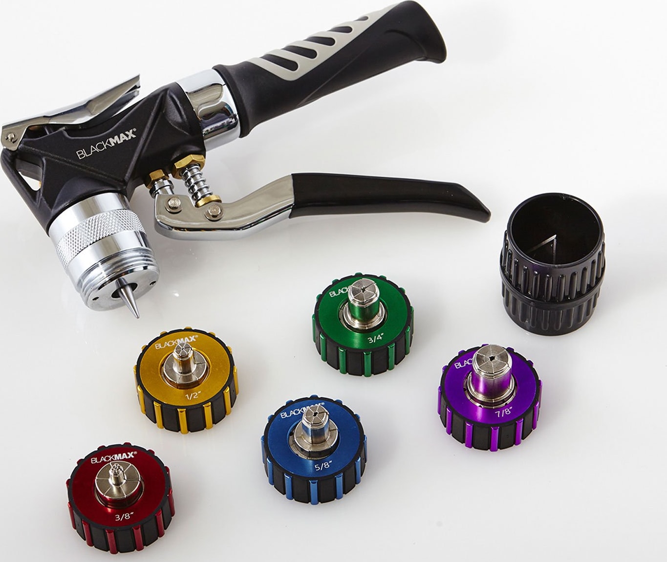 CPS BTLH5E - Premium Hydraulic Multi-Head Tube Expander with Color Coded Heads
