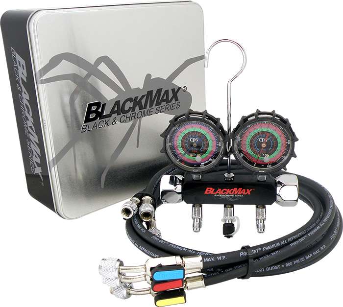 CPS MBH4P5EZ - Blackmax Triple Seal 2 Valve Manifold, with 5' Ball Valve Hoses