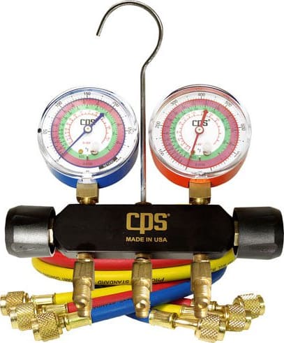 CPS MBHP3 Pro-Set Triple Seal, 2 Valve Manifold Black Body, with 3' Hose Set