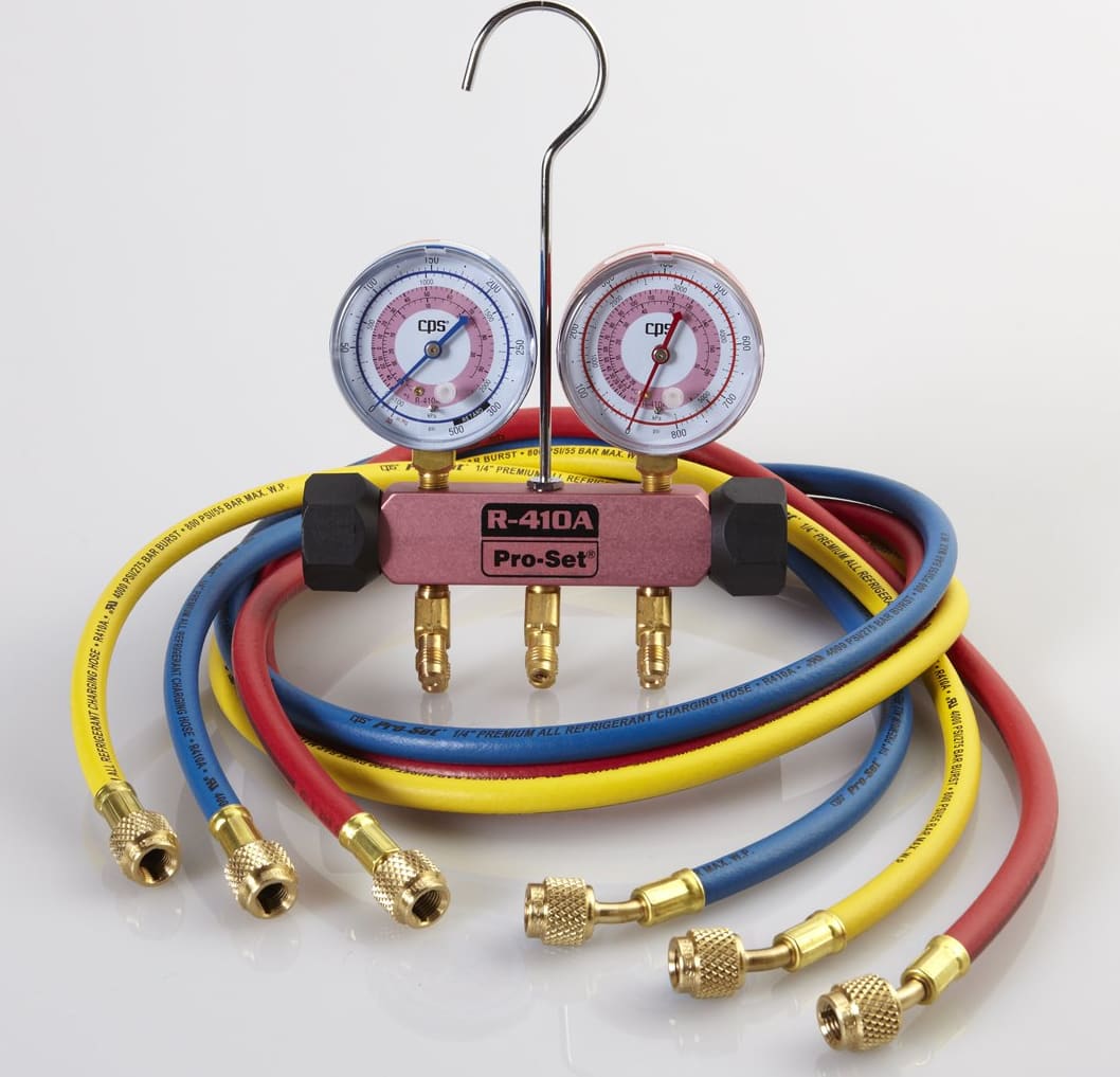 CPS MEBP5 Piston Series 2 Valve Manifold - Pink Body, with 5' Hose Set
