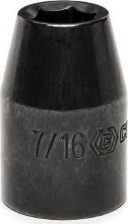 Crescent CIMS4N - Standard Impact Socket, SAE, 1/2' Drive, 6 Point, 7/16' Size