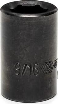 Crescent CIMS6N - Standard Impact Socket, SAE, 1/2' Drive, 6 Point, 9/16' Size