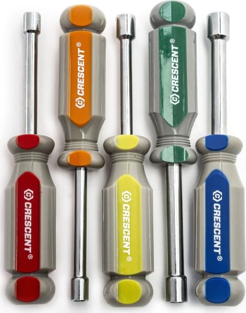 Crescent Nicholson CND5MM - 5 Piece Metric Solid Shaft Tri-Lobe Acetate Nut Driver Set