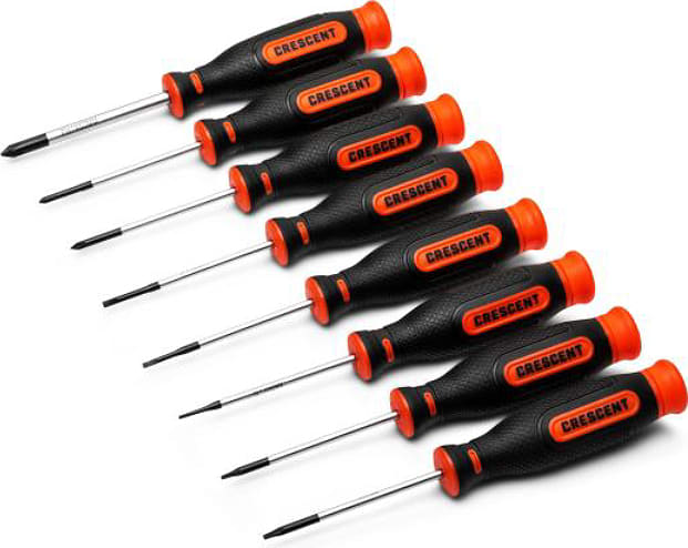 Crescent Nicholson CPR8PCSET - 8 Piece Precision Screwdriver Set