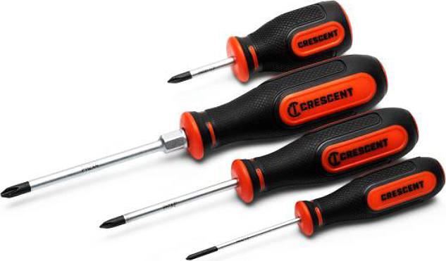 Crescent Nicholson CPSET4PC - 4 Piece Philips Dual Material Screwdriver Set