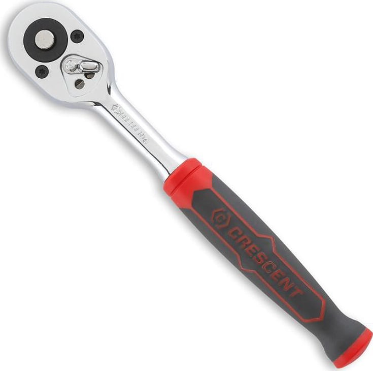 Crescent Nicholson CRW13 - 1/2' Drive 72-Tooth Quick Release Dual Material Teardrop Ratchet 10-3/4'