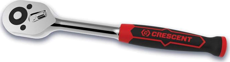 Crescent Nicholson CRW7 - 3/8' Drive 72-Tooth Quick Release Dual Material Teardrop Ratchet 8-1/2'