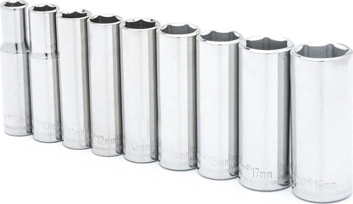 Crescent Nicholson CSAS7N - 9 Piece 3/8' Drive 6 Point Deep Metric Socket Set