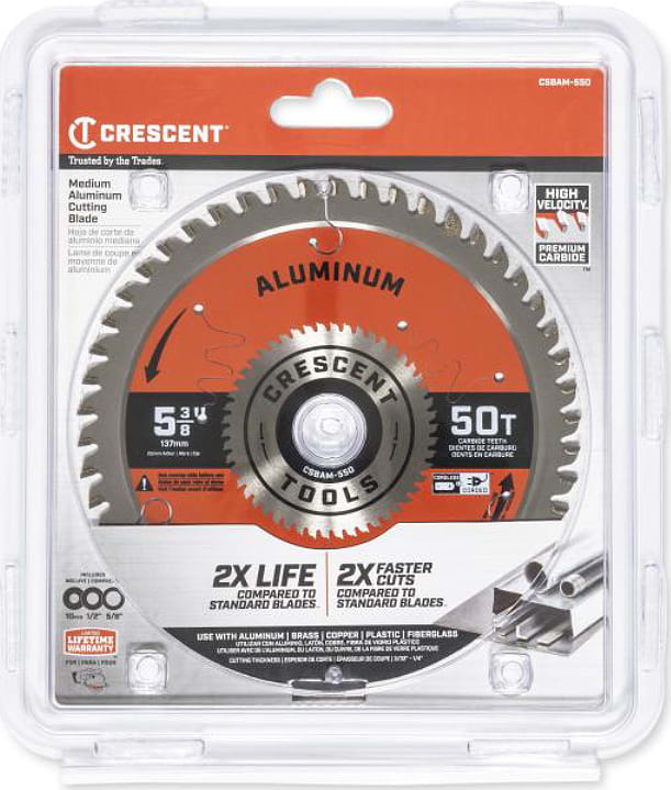 Crescent Nicholson CSBAM-550 - 5-3/8' x 50-Tooth Medium Aluminum Circular Saw Blade