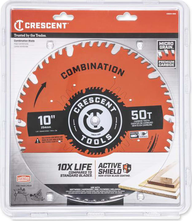 Crescent Nicholson CSBCM-1050 - 10' x 50-Tooth Combination Circular Saw Blade