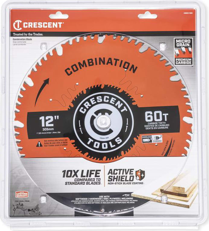 Crescent Nicholson CSBCM-1260 - 12' x 60-Tooth Combination Circular Saw Blade