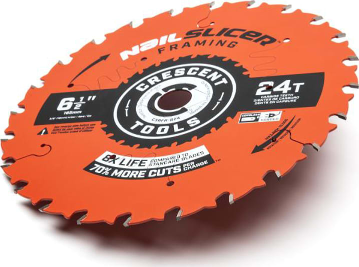 Crescent Nicholson CSBFR-624 - 6-1/2' x 24-Tooth NailSlicer Framing Circular Saw Blade