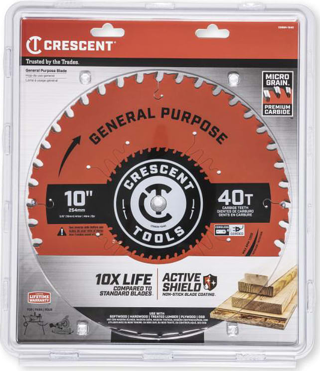 Crescent Nicholson CSBGN-1040 - 10' x 40-Tooth General Purpose Circular Saw Blade