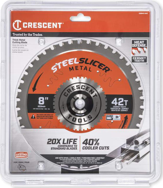 Crescent Nicholson CSBMK-842 - 8' x 42-Tooth SteelSlicer Thick Metal Circular Saw Blade