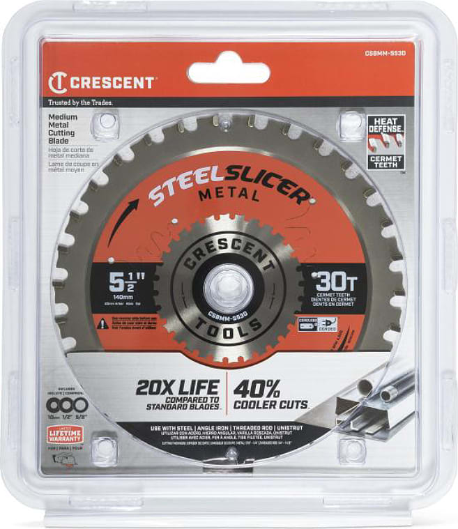 Crescent Nicholson CSBMM-5530 - 5-1/2' x 30-Tooth SteelSlicer Medium Metal Circular Saw Blade