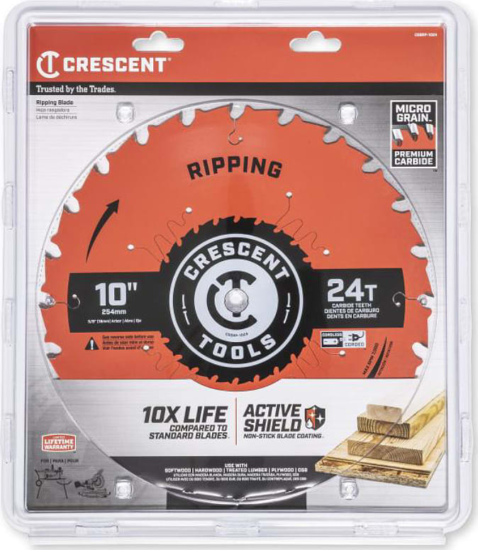 Crescent Nicholson CSBRP-1024 - 10' x 24-Tooth Ripping Circular Saw Blade
