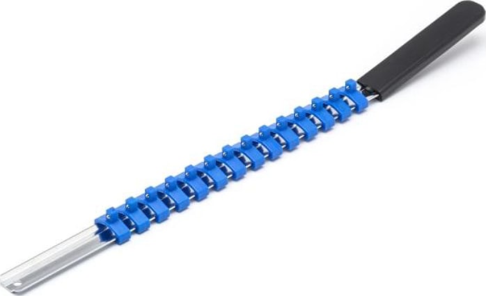 Crescent Nicholson CSR0 - 1/4' Drive 17-1/2' Blue Socket Rail Includes 14 Clips