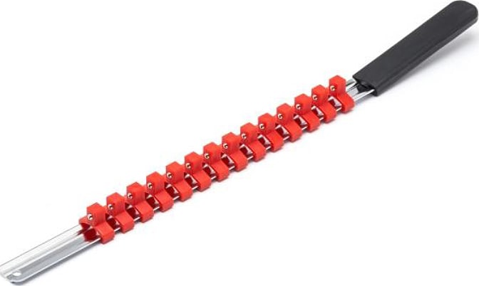 Crescent Nicholson CSR1 - 3/8' Drive 17-1/2' Red Socket Rail with 14 Clips