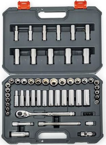 Crescent Nicholson CSWS10C - 57 Piece 3/8' Drive 6 and 12 Point Standard & Deep SAE/Metric Mechanics Tool Set