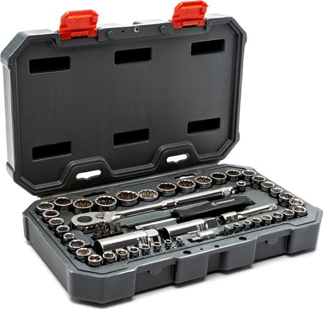 Crescent Nicholson CSWS13C - 50 Piece 1/4' and 3/8' Drive 6 & 12 Point SAE/Metric Mechanics Tool Set