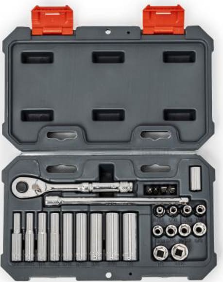Crescent Nicholson CSWS2C - 26 Piece 1/4' Drive 6 Point Standard & Deep SAE Mechanics Tool Set