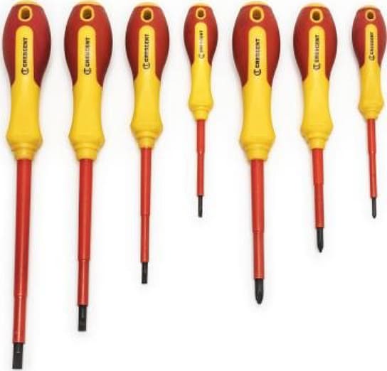Crescent Nicholson CTVDESDS - 7 Piece VDE Insulated Screwdriver Set