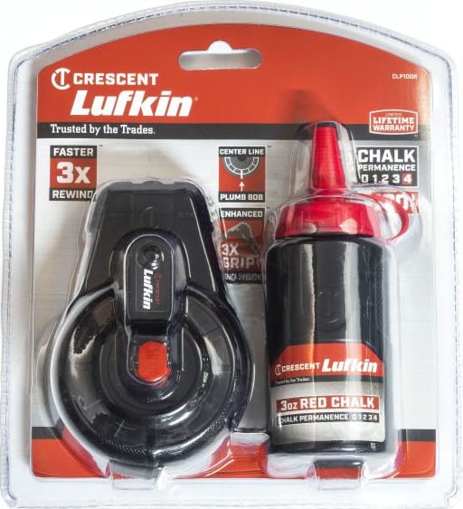 Crescent Lufkin CLP100R - Chalk and Reel, Red Chalk, Classic, 100'