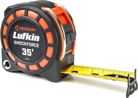 Crescent Lufkin L1135-02 - Tape Measure, Shockforce, G1, Dual Sided, 1-3/16' x 35'