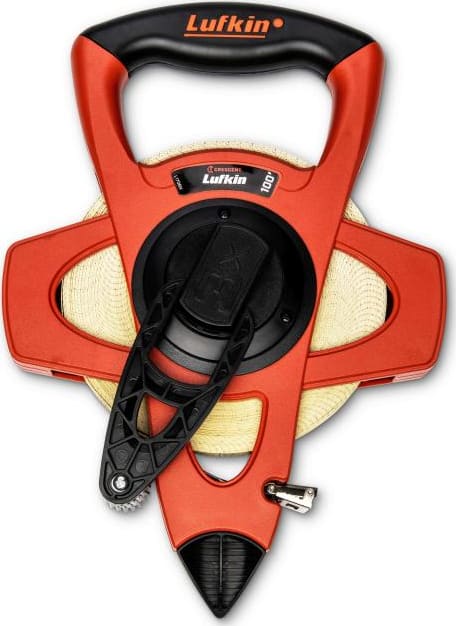 Crescent Lufkin L1706N - Tape Measure, 3-to-1, Rewind, Fiberglass, 1/2'W x 100'L