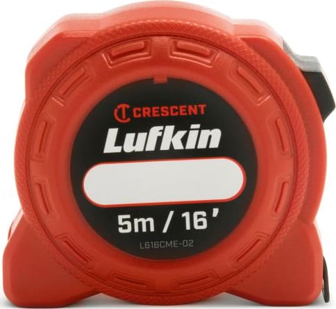 Crescent Lufkin L616CME-02 - Power Tape Measure, SAE/Metric, Steel, 3/4'/19mm x 16'/5m