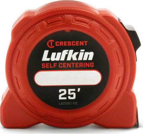 Crescent Lufkin L625SC-02 - Power Tape Measure, Self Centering, SAE, Steel, 1' x 25'
