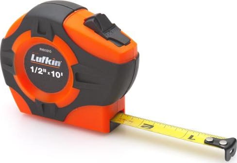 Crescent Lufkin PHV1035CMN - Tape Measure, Power Return, Yellow Clad, A9 Blade, 19mm x 5m