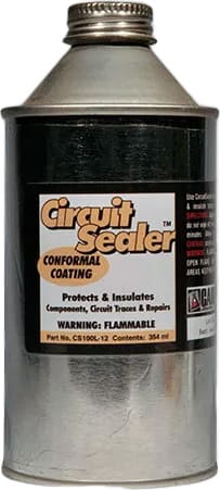 Caig Labs CS100L-12 - CircuitSealer Conformal Coating, Liquid, 100%, Acrylic-based, 354ml