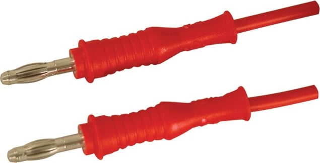 Cal Test CT2062-100-0 4mm Plug to Plug - SILIC 0.75, 100cm, Black (10 Pack)