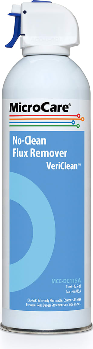 MicroCare MCC-DC115A - No Clean Flux Remover, VeriClean (15 oz Aerosol)