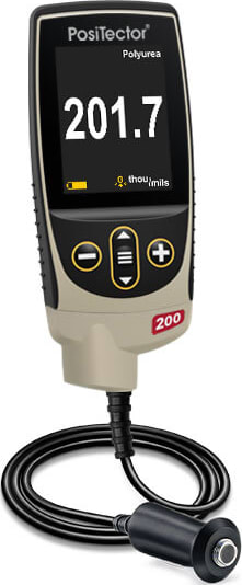 DeFelsko PosiTector 200 B1 - Standard Ultrasonic Coating Thickness Gage with B Probe, 13-1000μm