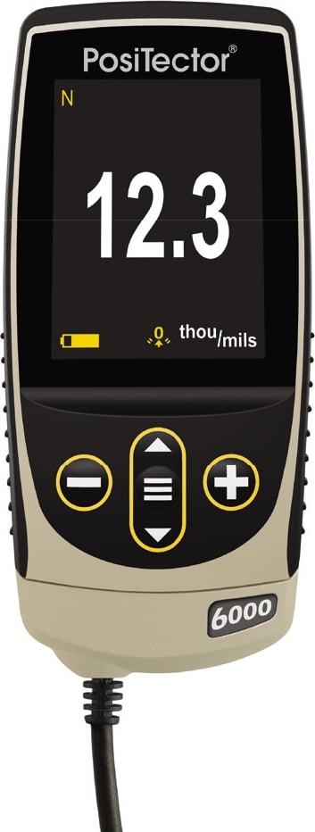 DeFelsko PosiTector 6000 NRS1 - Coating Thickness Gage, Standard, Non-Ferrous, 0-60 mils / 0-1500 μm