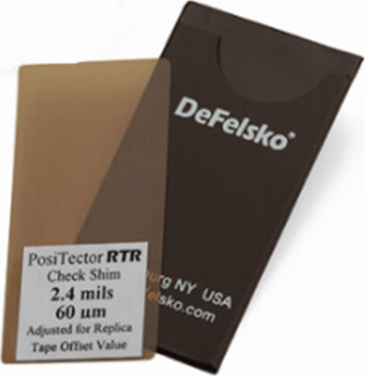 DeFelsko RTRCHKSHIM04 - Plastic Check Shim 100um(4mil)