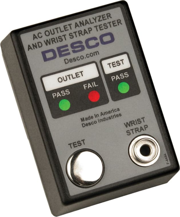 DESCO 98131 - AC Outlet Analyzer / Wrist Strap Tester (220 Volt Version)