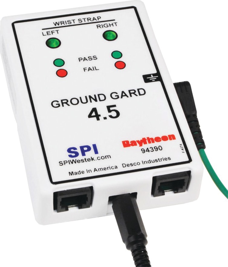 Desco 94390 - Ground Gard 4.5 Dual Operator Constant Grounding Monitor with Buzzer, Building Ground