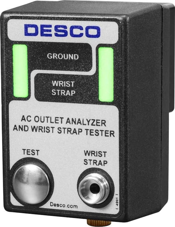 Desco 98134 - AC Outlet Analyzer and Wrist Strap Tester, Asia