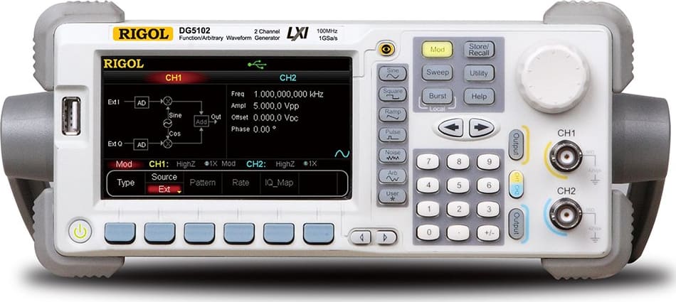 Rigol DG5102 Arbitrary Waveform Function Generator 100 MHz 1 Channel