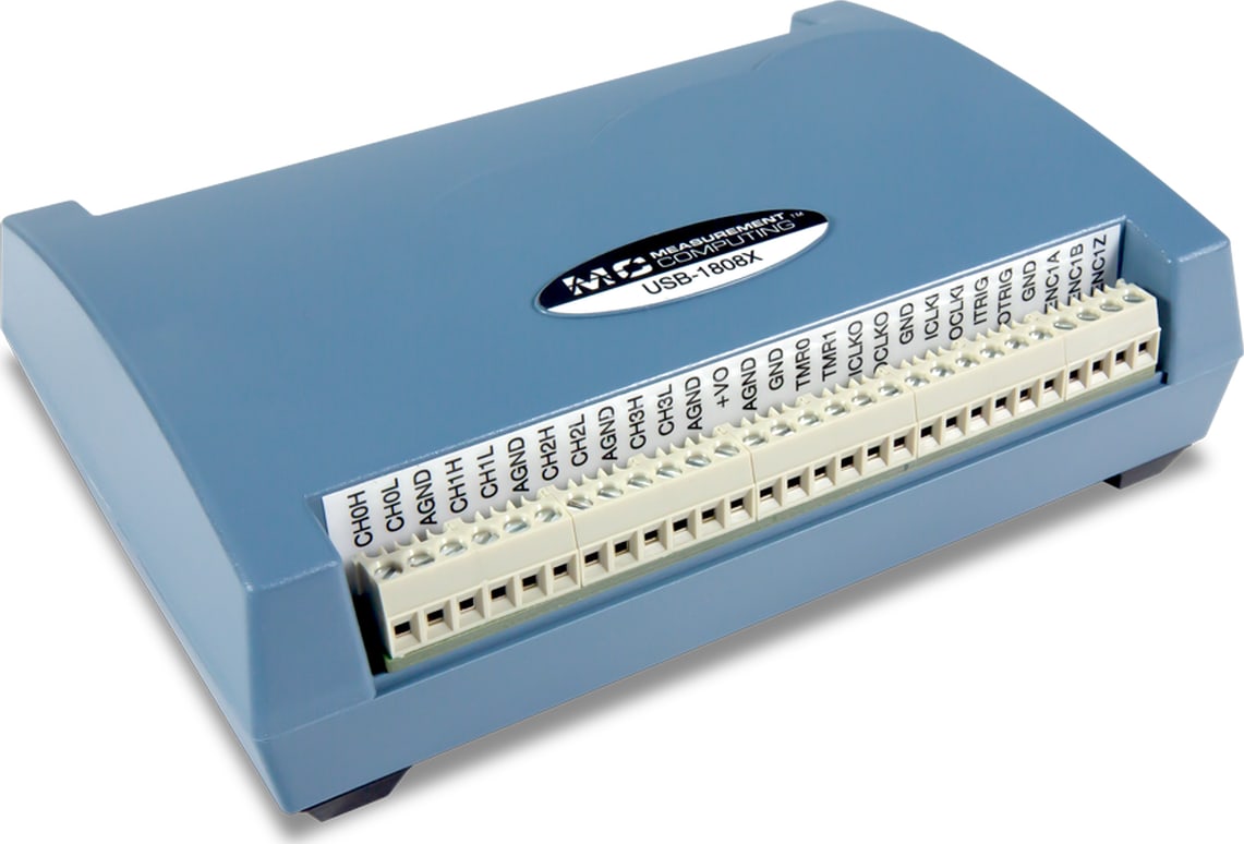 Digilent MCC USB-1808X - High-Speed, High-Precision, Simultaneous USB DAQ Device (18-bit, 200 kS/s/ch)