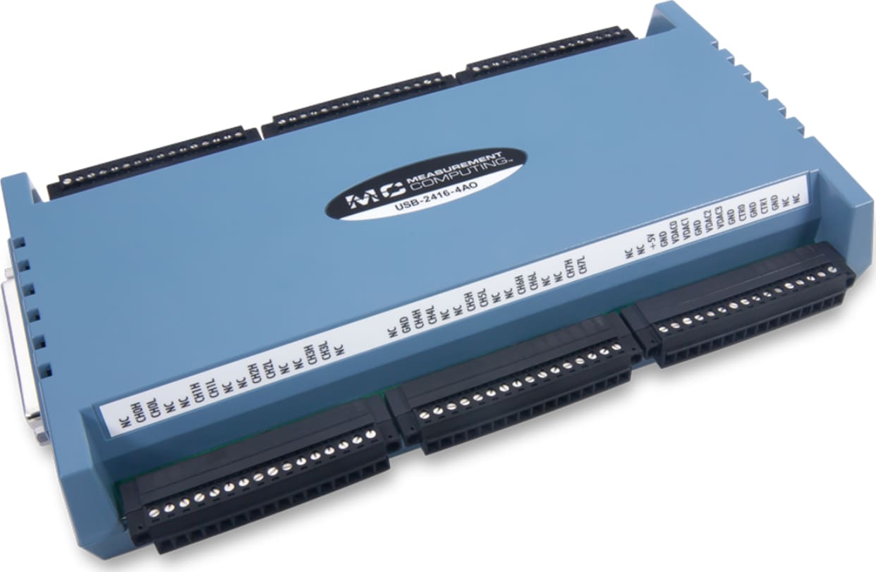 Digilent MCC USB-2416-4AO - Thermocouple and Voltage Measurement USB DAQ Device