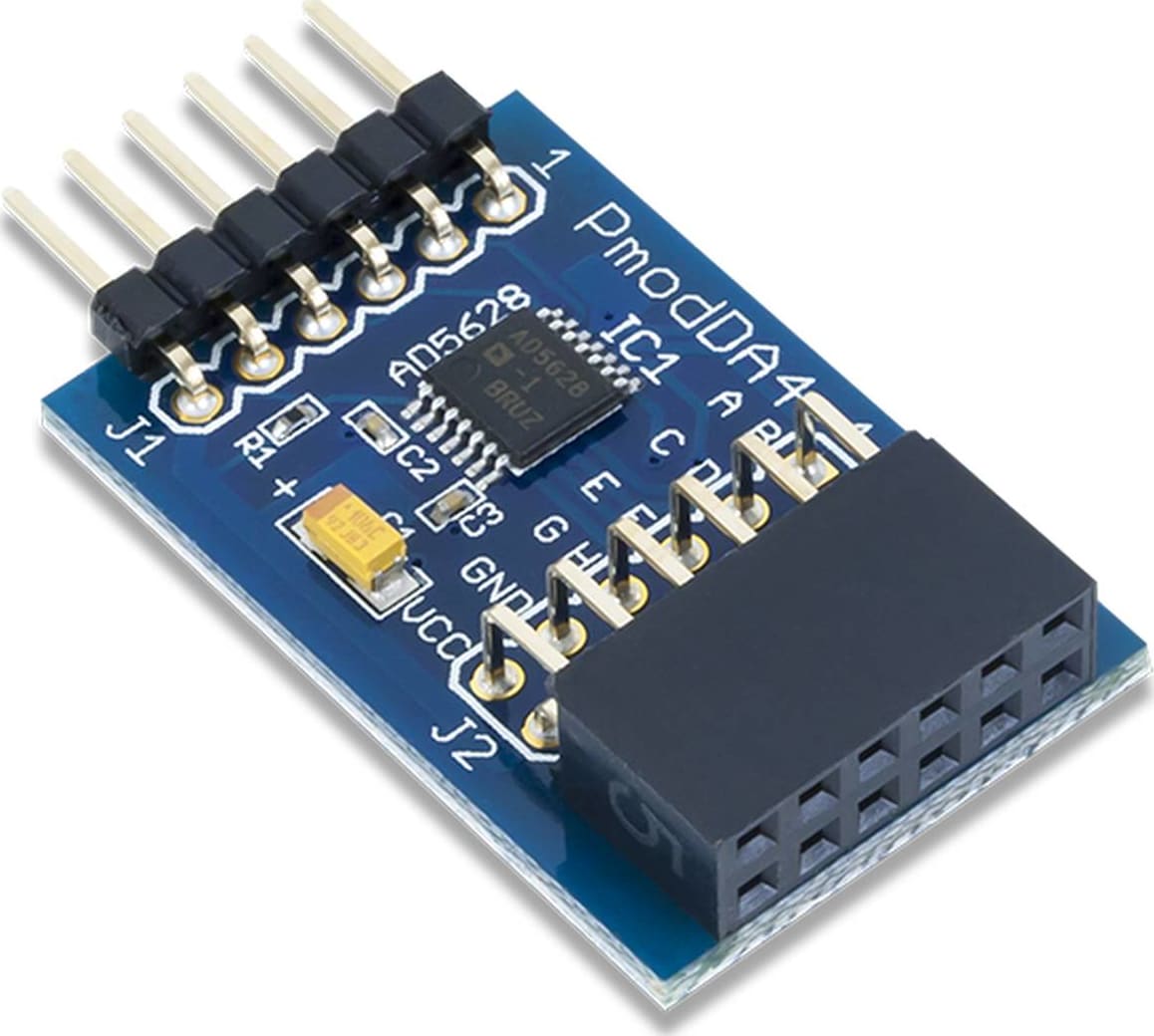 Digilent PmodDA4 - Eight 12-bit D/A Outputs