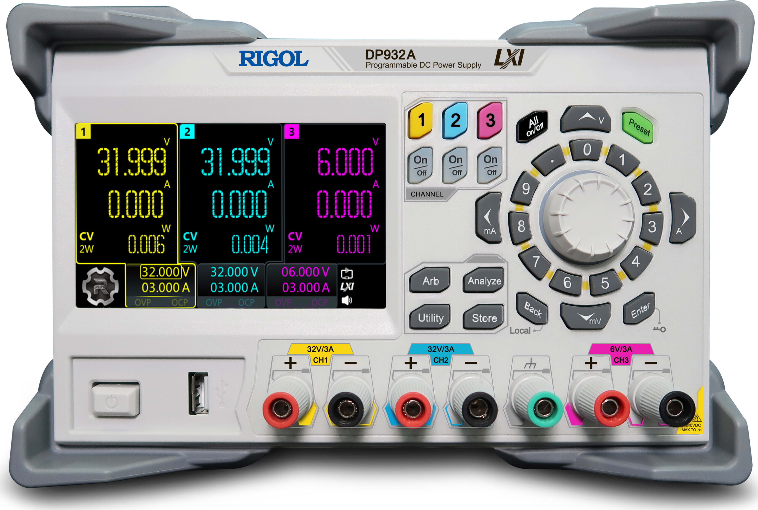 Rigol DP932A - Three Channel Programmable DC Power Supply