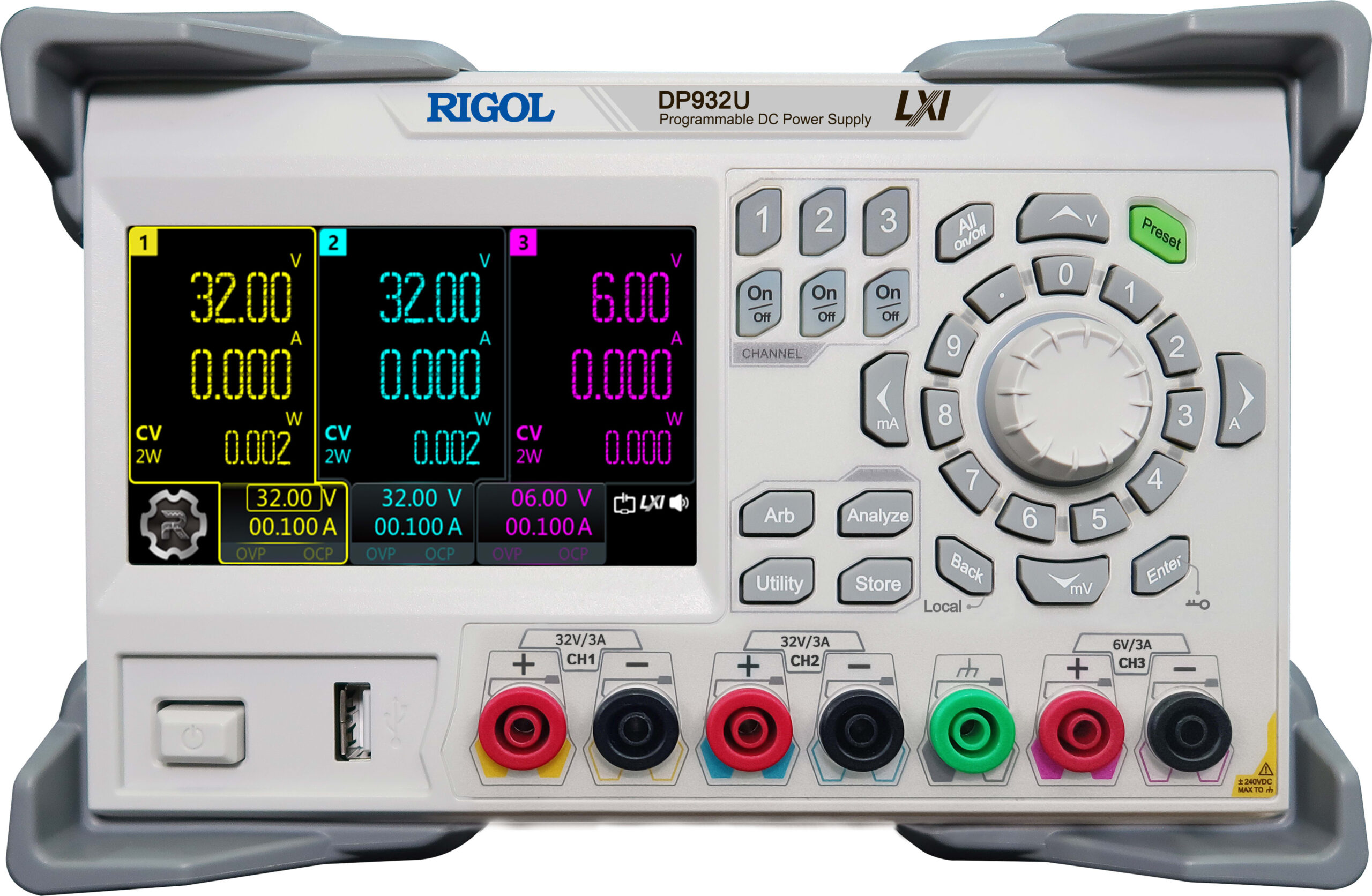Rigol DP932U - Three Channel Programmable DC Power Supply (University Model)